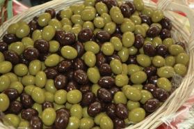 Olives en chocolat.
