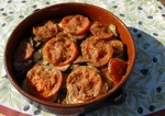 Tian (gratin provençal) tomates-courgettes.